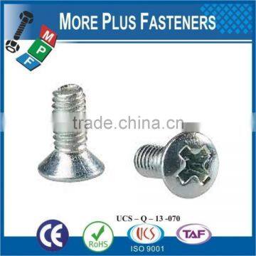 Made in Taiwan Machine Screw Metric ISO 7047 Philips Oval Head Countersunk Machine Screw photo-5