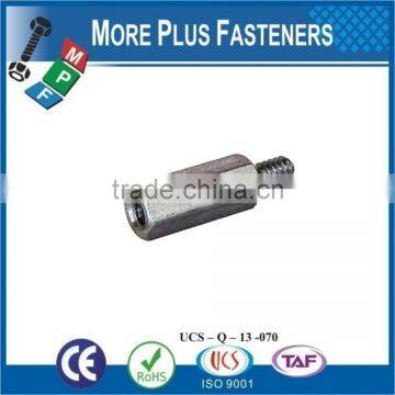 Made in Taiwan Brass Plated Stainless Steel Zinc Finish Standoff Nut photo-3