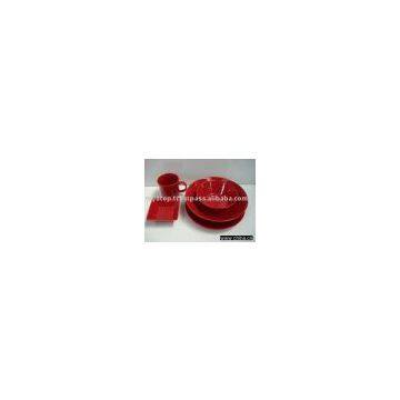 Tableware Red Color Set