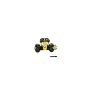 Sell Rubber Dog Toy R-3 (Black Cool Rubber Treat Bone )