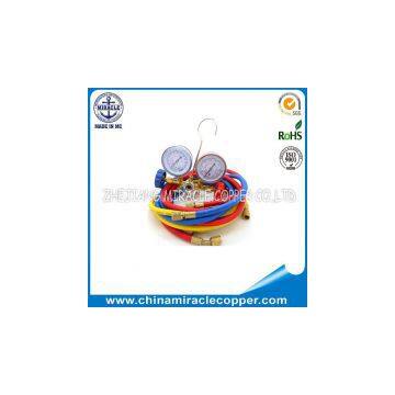Refrigeration Parts Brass Manifold Gauge Set R12.R22.R502