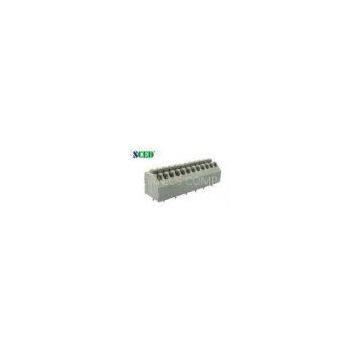 Pitch 3.50mm PCB Spring Terminal Block , 300V 5A 28P Screwless Terminal Blocks