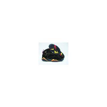 Sale Retro Air Jordan 7 Men Red Black and Yellow Shoes