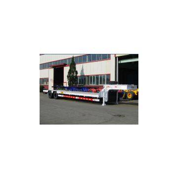 China Manufactory 3 Axle 4 Axle 80 Ton Front Load Lowboy Trailer , Front Load Lowbed Trailer With Detachable Gooseneck photo-3