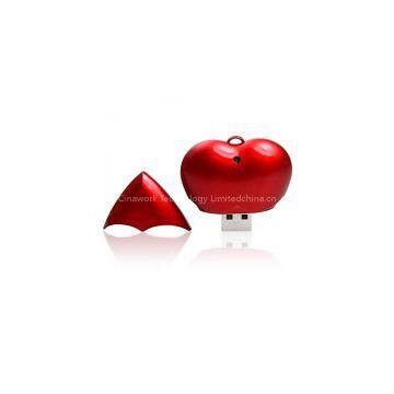 1GB 2GB 4GB 8GB 16GB 32GB Heart Shaped USB Flash Memory Stick