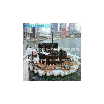 HDPE floating plastic pontoon floating platform swimming pool