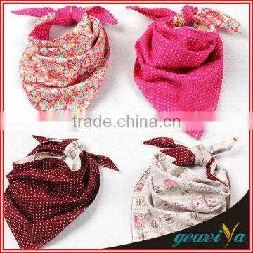 Red Cotton Baby Hair Accessories Custom Bandana