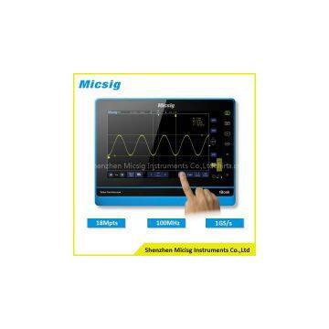 Micsig TO102 100MHz 2 channel digital storage tablet oscilloscope with 10.1 inch TFT LCD screen