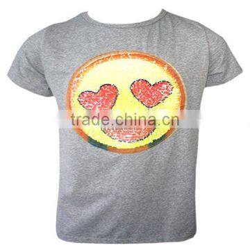 Women's Fancy Design 100% Cotton T-shirts Exporter in China T-shirts With Face Print photo-3
