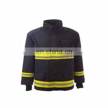 EN 469 Anti-fire Reflective Winter Jacket Fireman Clothing