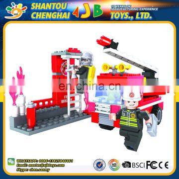 Hot selling 133PCS modern design plastic building fire training baseblocks toy for kids