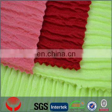 High Quality Fashion Polyester Wrinkled Fabric