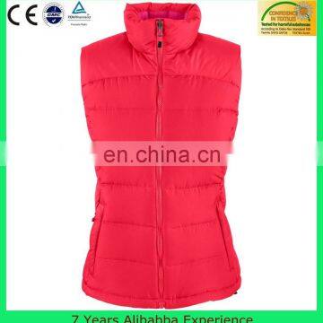 Womens Down Gilet/ Custom Padding Down Gilet /100%Polyester Promotional Padding gilet For Lady -7 Years Alibaba Experience