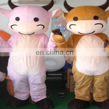 Christmas cartoon adult cow costume,cow mascot costume