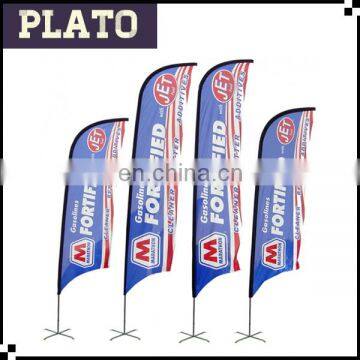 Advertising feather flag and banner for promotion/flying cheap feather for display