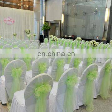 Simple Style Romantic Ruffled Cheap Wedding Chair Covers