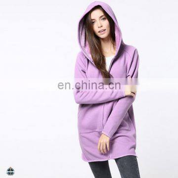 T-WH555 Alibaba Wholesale Zipper Up Extra Long Hoodies Dress