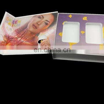 Custom Luxury Design Spot UV Printing Glossing Paper Cosmetic Box With Foam Insert