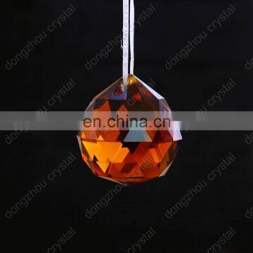 Wholesale 30mm faceted cut crystal glass balls for crystal chandeliers