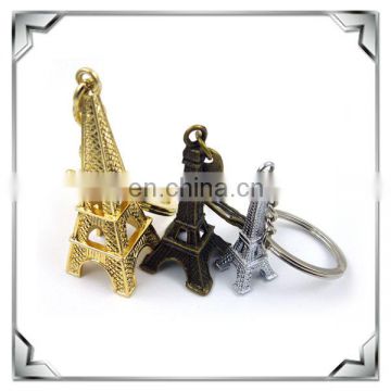 top quality souvenir metal paris eiffel tower keyring