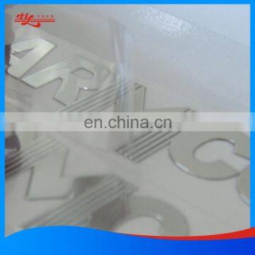 Decorative chrome electroform sticker