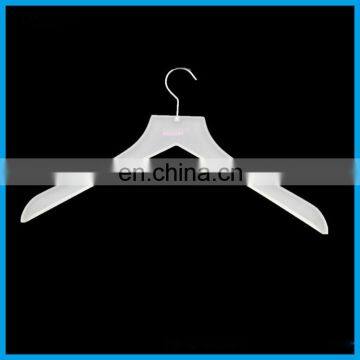 Custom design 2015 fashion display transparent acrylic hangers suits hangers with dips