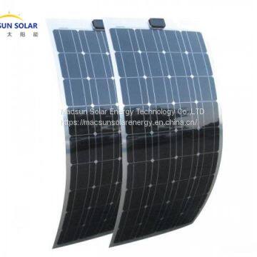 Factory Price Macsun Solar 200W Semi-flexible Monocrystalline Solar Panel photo-4
