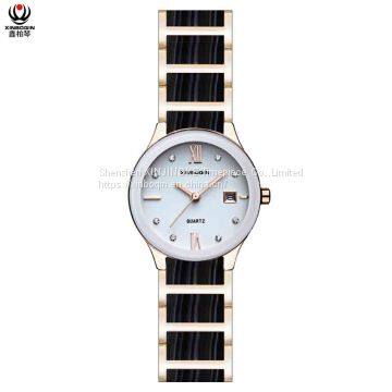 XINBOQIN Dropshipping Custom Wholesale Fashion Lady Simple Design Quartz Brand Name Water Resistant Acetate WatchXINBOQIN Manufacturer Custom Brand Tide Fashion Lady Style Luxury Brand Acetate Women's Watch photo-2