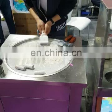 2 Pans 10 Topping Top Quality CE Ice Pan Machine Roller Machine For Ice Cream Makers