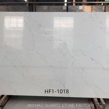 Artificial calacatta white quartz stone slab