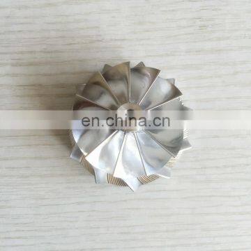 RHF4 41.50/50.00mm 11+0 blades Turbocharger Billet/milling/aluminum 2618 compressor wheel for VT10/VN4