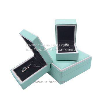 Jewelry box creative light green jewelry packaging storage box ring pendant necklace box wholesale custom