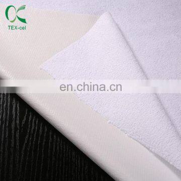 Bamboo terry quilted fabric laminated TPU Waterproof PUL fabric breathable for home textile