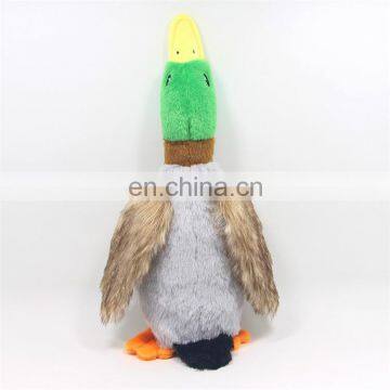 Eco-Friendly Animal Shaped Wind Duck Flippers String Pet Squeaky Plush Toy for Dog photo-4