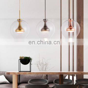 Modern E27 Clear Glass Ball Decorative Energy Saving Ceiling Pendant Lamp photo-4