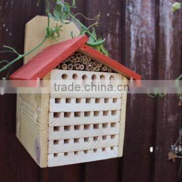 Rustic Wood Insect House, Wooden Bee House