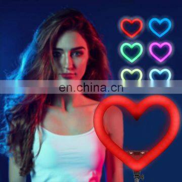 18 Inch RGB Color Heart-shaped Live Fill Light Anchor Anchor Beauty Face Net Red Artifact Beauty Light LED Photography Light photo-3