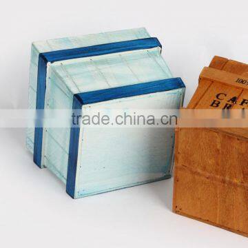 Custom Engraved Logo Antique Printed Wooden Crates photo-4