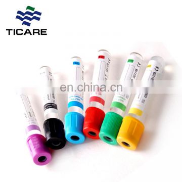 Medical Vacuum Blood Collection Tube CE approval prp tube edta tube