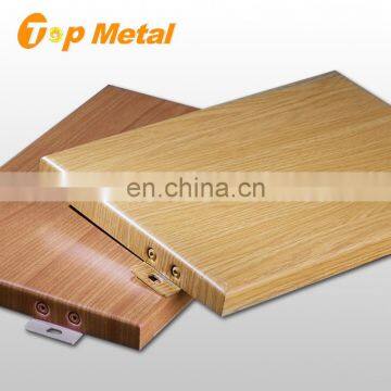 China Foshan Supplier Wood PVC Exterior Facade Curtain Wall System Plastic Wood Facade Panel