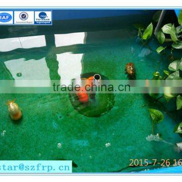 Fiberglass fish pool/FRP fish farming tank/GRP outdoor fish pound