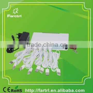 100% Secure For Retails Store Display Multi Phones Alarm Stand With 8 Ports Charger photo-4