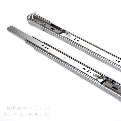 Full extension 3 fold load bearing slide rail heavy duty slides bottom mount ball bearing drawer slide