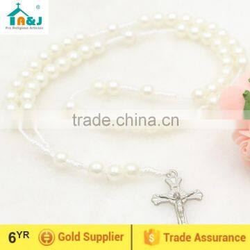 Plastic pearl beads rosary