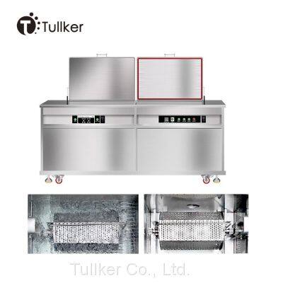 Tullker Ultrasonic Cleaner with Roller Rolling Drum Rotary for Small Workpieces