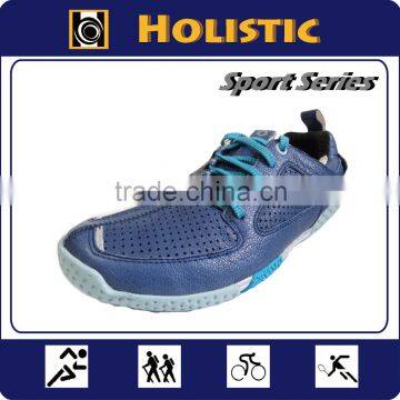 Good Quality Flexible Goat Skin Leather Running Shoes