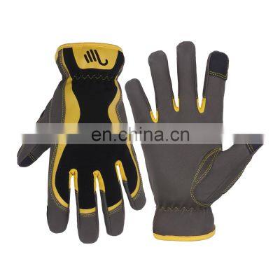 HANDLANDY Flexible Spandex Ranching Gardener Garden Gloves Touch Screen Logistic Warehouse Assembly Gloves Mechanic