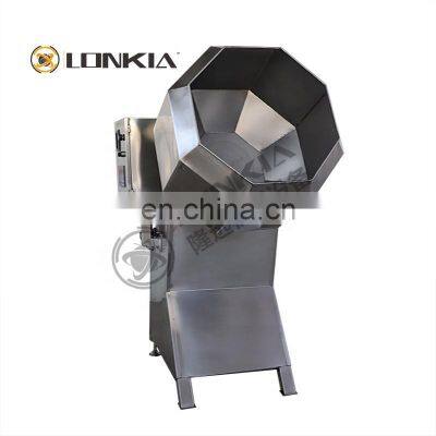 High Efficiency Single Drum Cashew Nut Peanut Snack Food Octagon Flavoring Mixer Machine for Sale