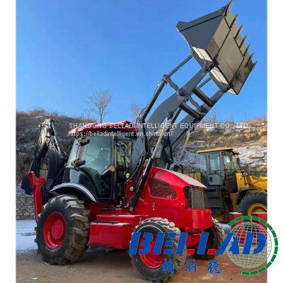 2022 NEW Hot selling   backhoe excavator loader small SIZE  mini wheel backhoe loader  Engine construction backhoe loader