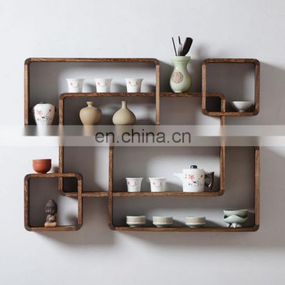 Floating Shelves Wall Mounted Set of 3, Natural Rustic Solid Wood Wall Shelves with Extra Wide Panel for Bedroom, Living Room